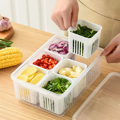 Clear Refrigerator Storage Organizer Box