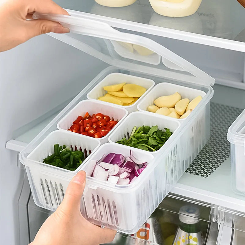 Clear Refrigerator Storage Organizer Box