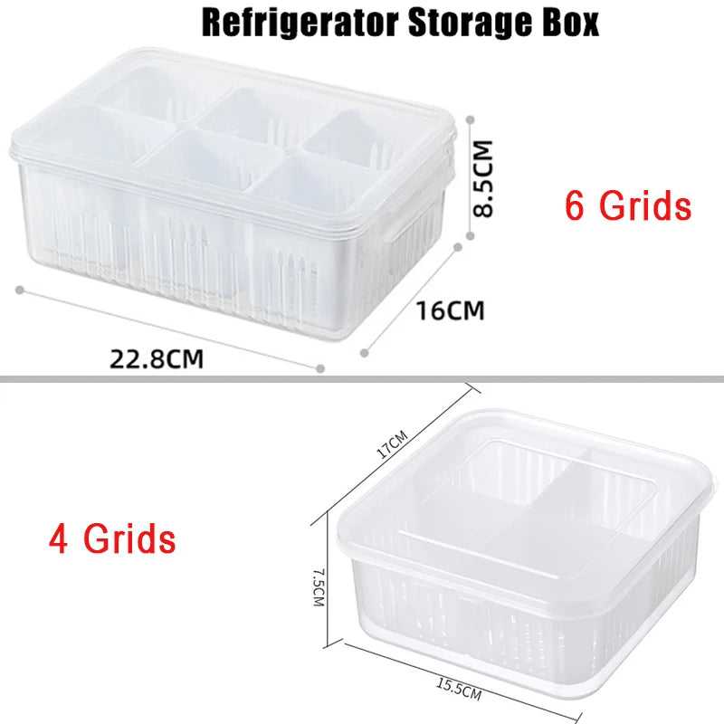 Clear Refrigerator Storage Organizer Box