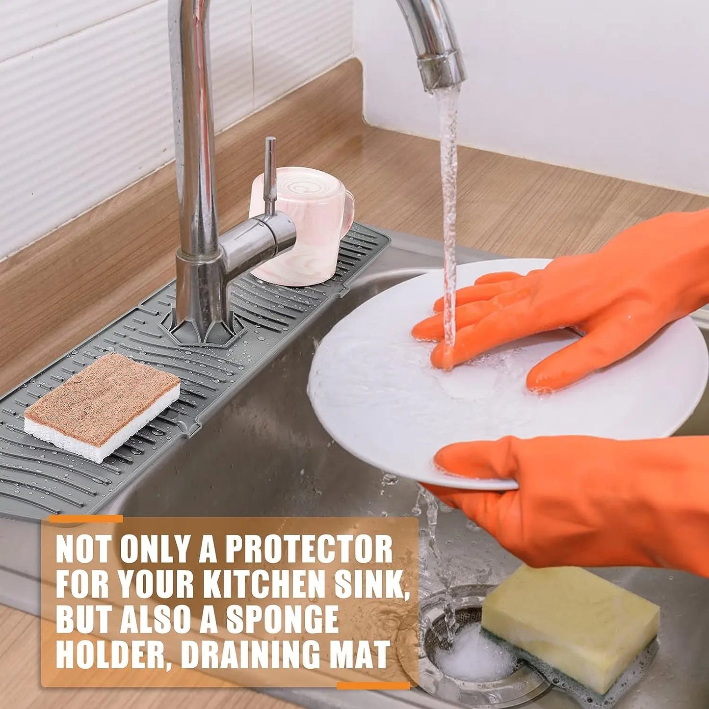 Silicone Sink Faucet Splash Guard