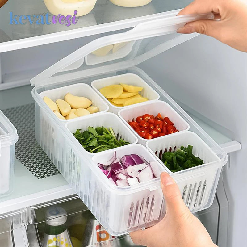 Clear Refrigerator Storage Organizer Box