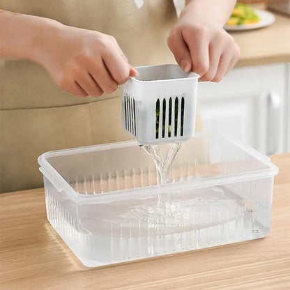 Clear Refrigerator Storage Organizer Box